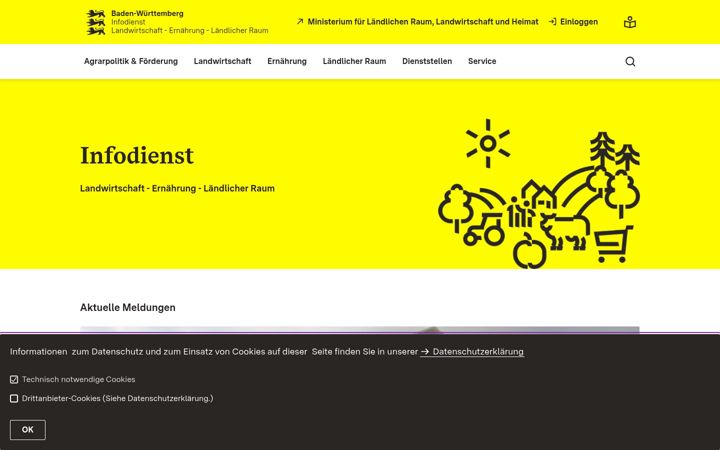 Screenshot of landwirtschaft-bw.de