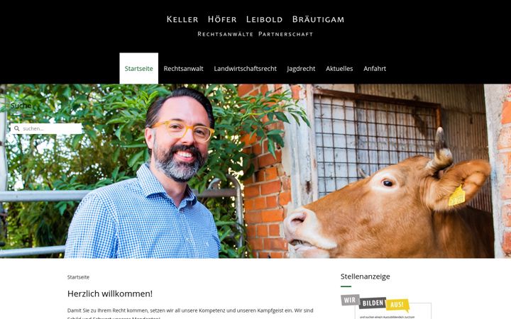 Screenshot of landwirtschaftsrecht24.de