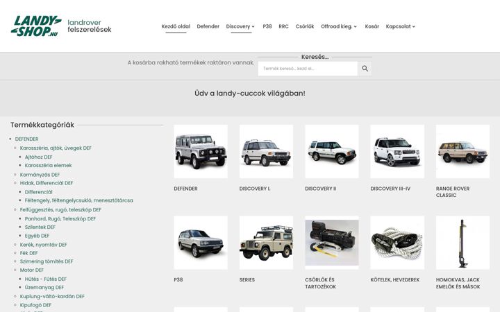 Screenshot of landyshop.hu