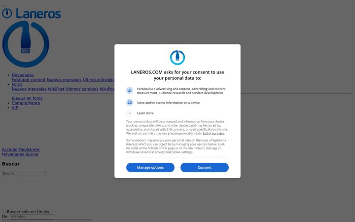 Screenshot of laneros.com