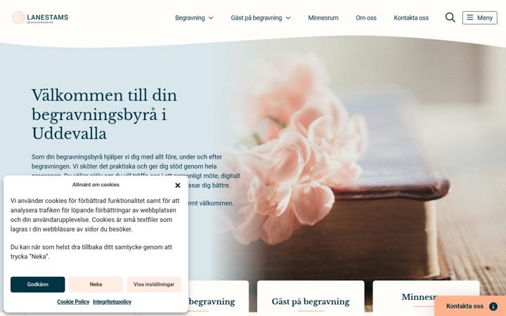 Screenshot of lanestams.se
