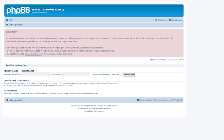 Screenshot of lanevera.org