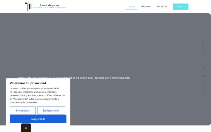 Screenshot of lanexabogados.es