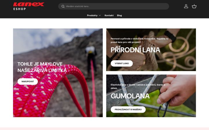 Captura de pantalla de lanexeshop.cz