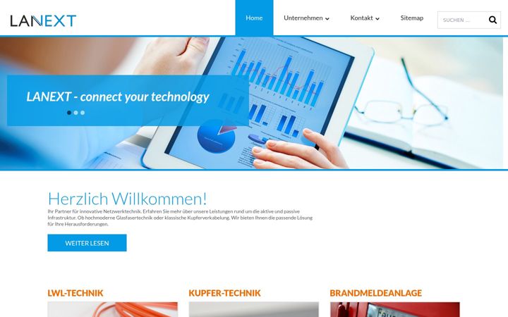 Screenshot of lanext.de