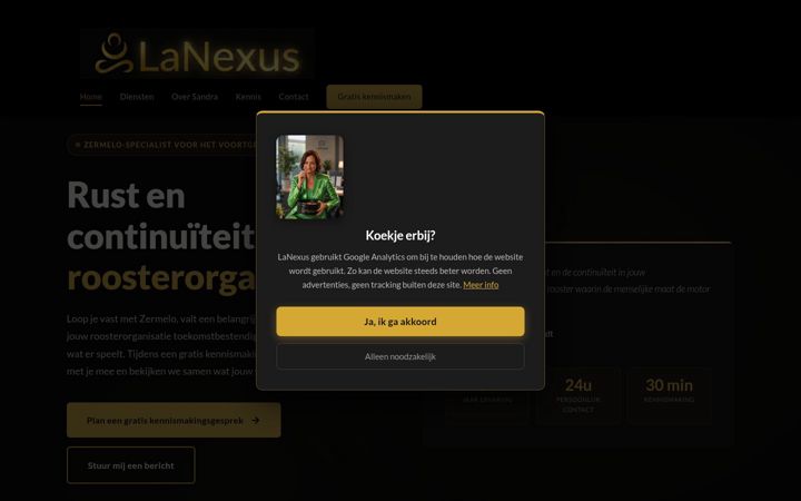 Screenshot of lanexus.nl