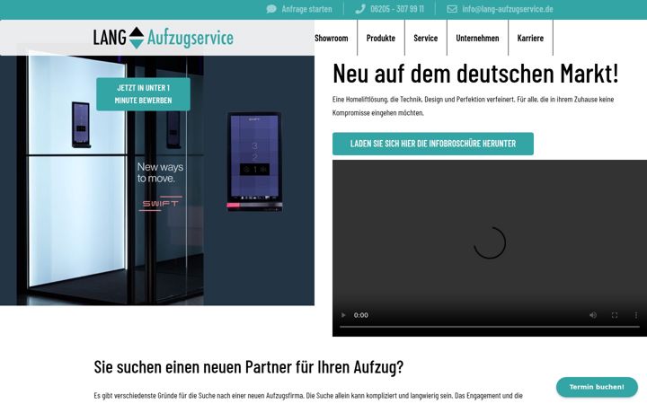 Screenshot of lang-aufzugservice.de