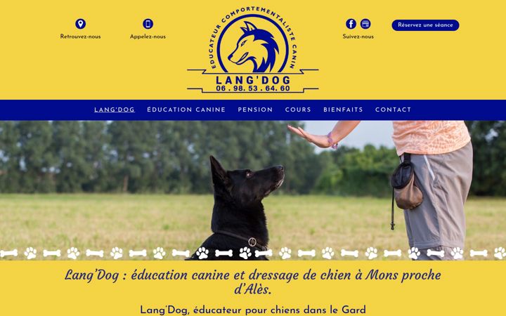 Screenshot of lang-dog.fr