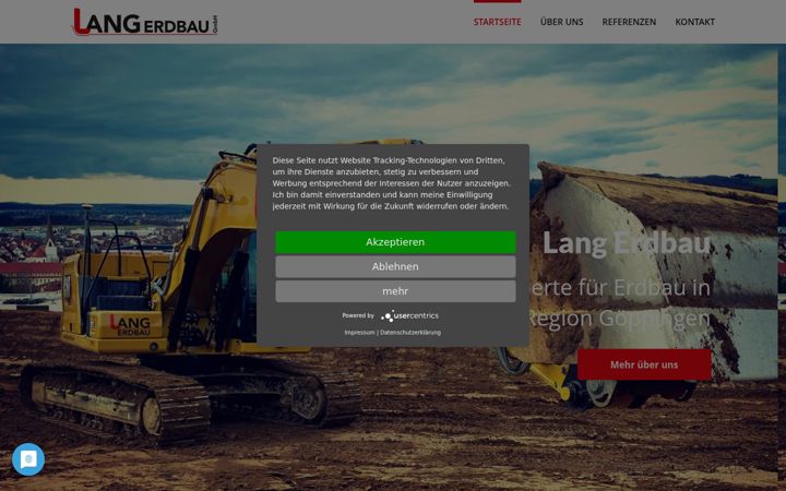 Screenshot of lang-erdbau.de