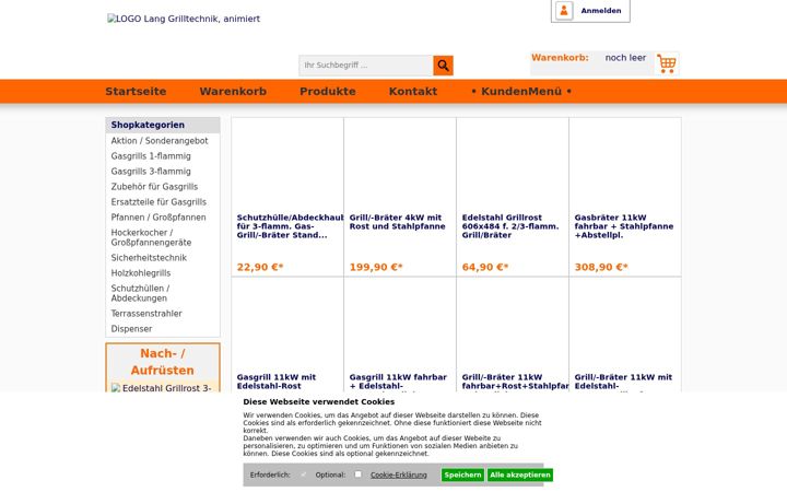 Screenshot of lang-grilltechnik.de
