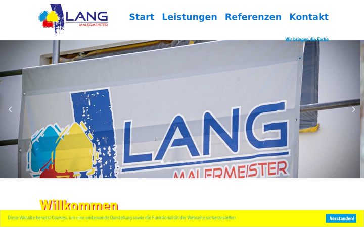 Screenshot of lang-maler.de