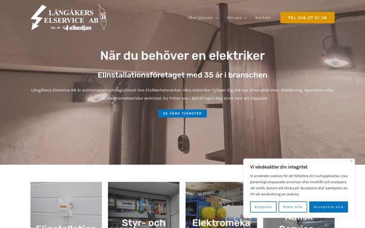 Screenshot of langakersel.se