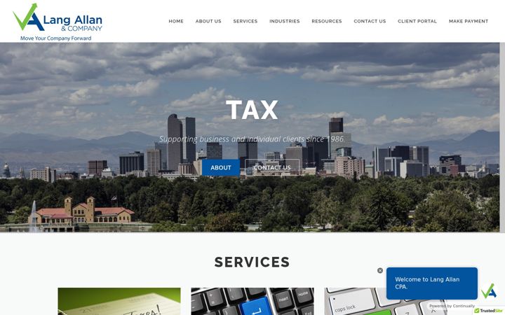 Screenshot of langallancpa.com