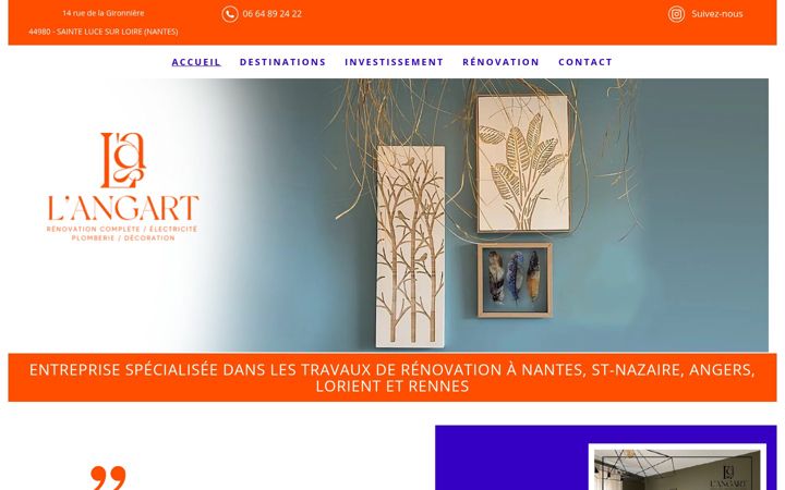 Screenshot of langartrenovation.fr
