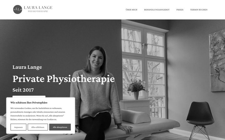 Screenshot of lange-physio.de