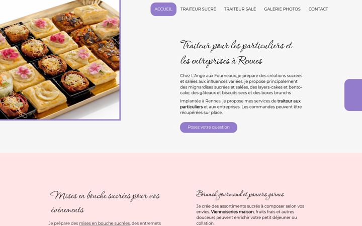 Screenshot of langeauxfourneaux.fr