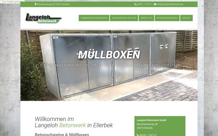 Screenshot of langeloh-betonwerk.de