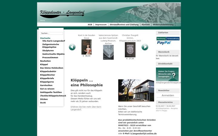 Screenshot of langendorfkloeppel.de