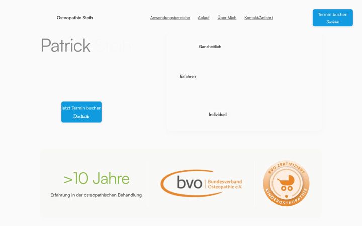 Screenshot of langenhagen-osteopathie.de