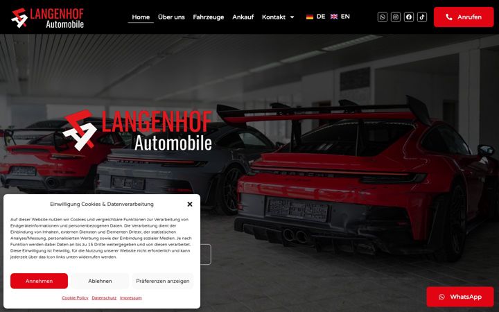 Screenshot of langenhof.com