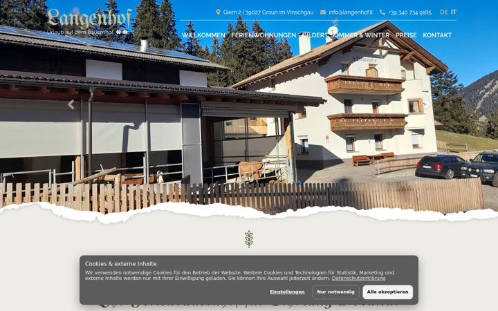 Screenshot of langenhof.it