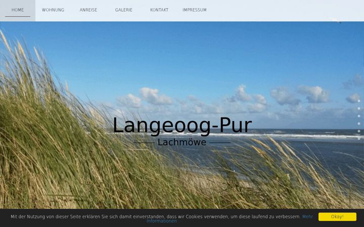 Screenshot of langeoog-pur.de