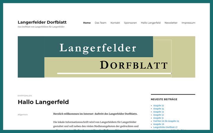 Screenshot of langerfelder-dorfblatt.de