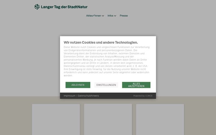 Screenshot of langertagderstadtnatur.de