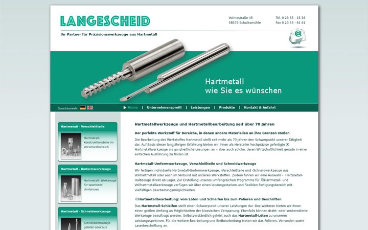 Screenshot of langescheid.de