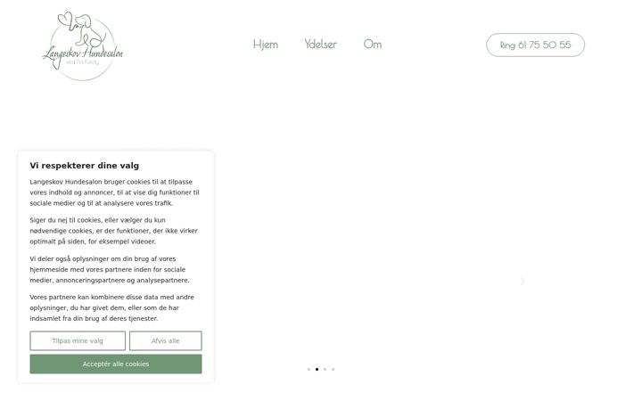 Screenshot of langeskovhundesalon.dk