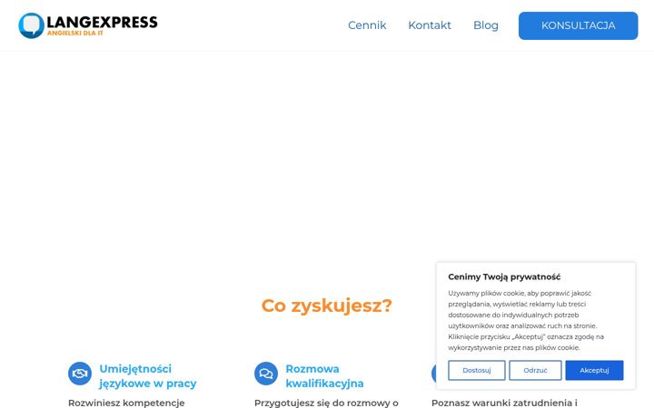 Screenshot of langexpress.pl