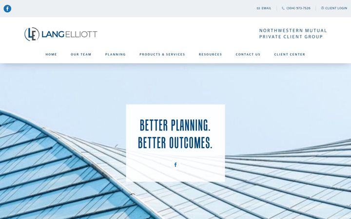 Screenshot of langfinancial.nm.com