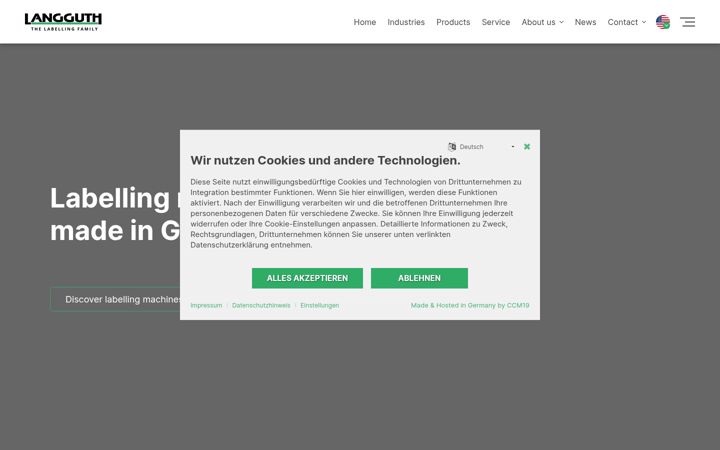 Screenshot of langguth.com