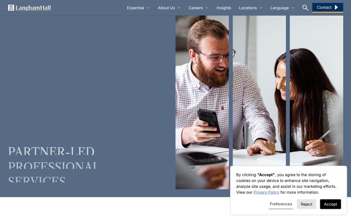 Screenshot of langhamhall.com