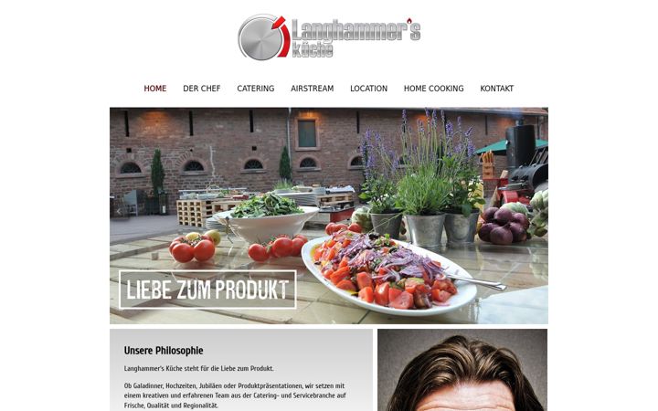 Screenshot of langhammerskueche.de