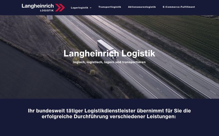 Screenshot of langheinrich-logistik.de