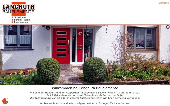 Screenshot of langhuth-bauelemente.de