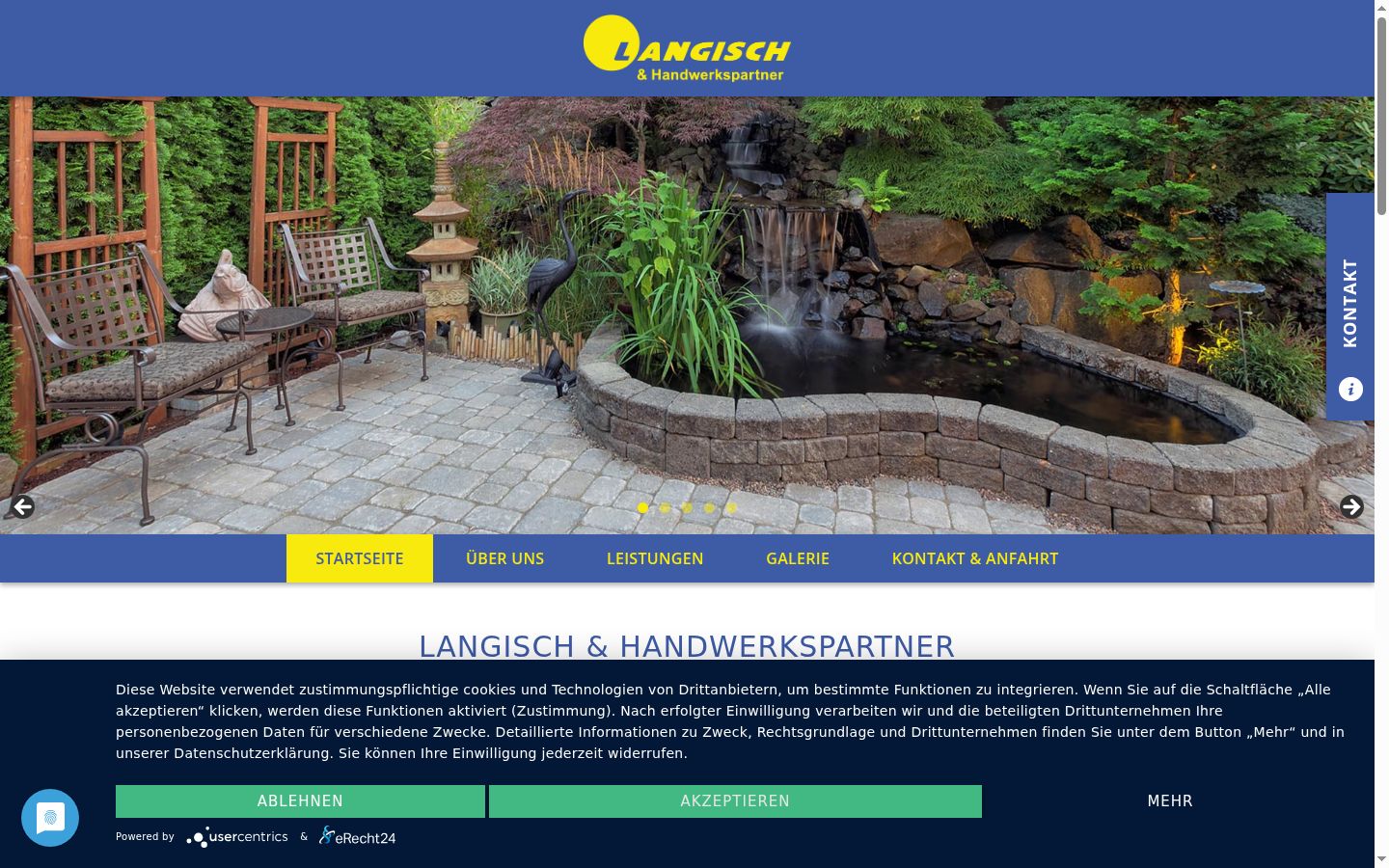 Screenshot tal-banner tal-kunsens muri qabel kwalunkwe interazzjoni