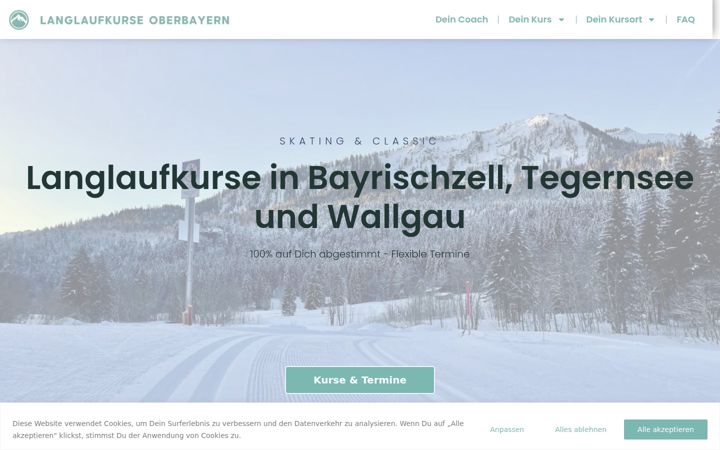 Screenshot of langlaufkurse-oberbayern.de