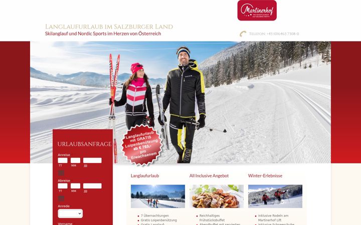 Ekrānuzņēmums no langlaufurlaub-salzburg.de