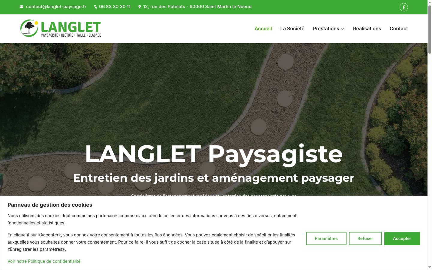 Screenshot tal-banner tal-kunsens muri qabel kwalunkwe interazzjoni