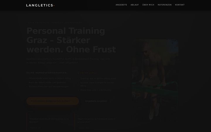 Screenshot of langletics.at
