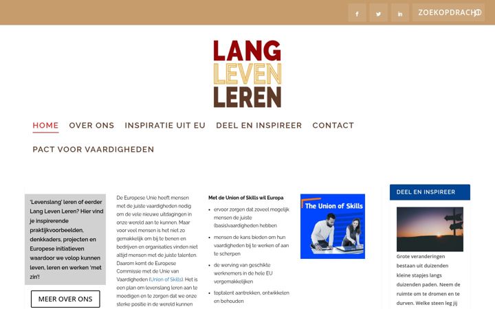 Screenshot of langlevenleren.be