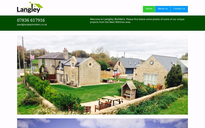 Screenshot of langleybuilders.co.uk