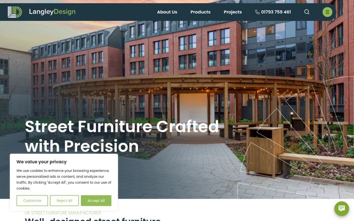 Screenshot of langleydesign.co.uk