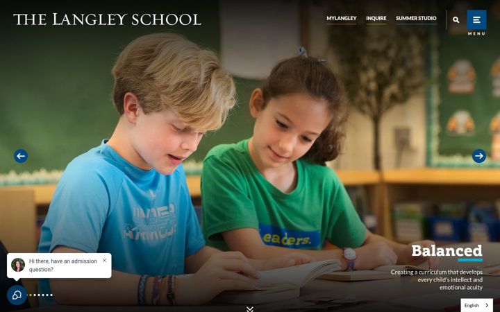 Screenshot of langleyschool.org