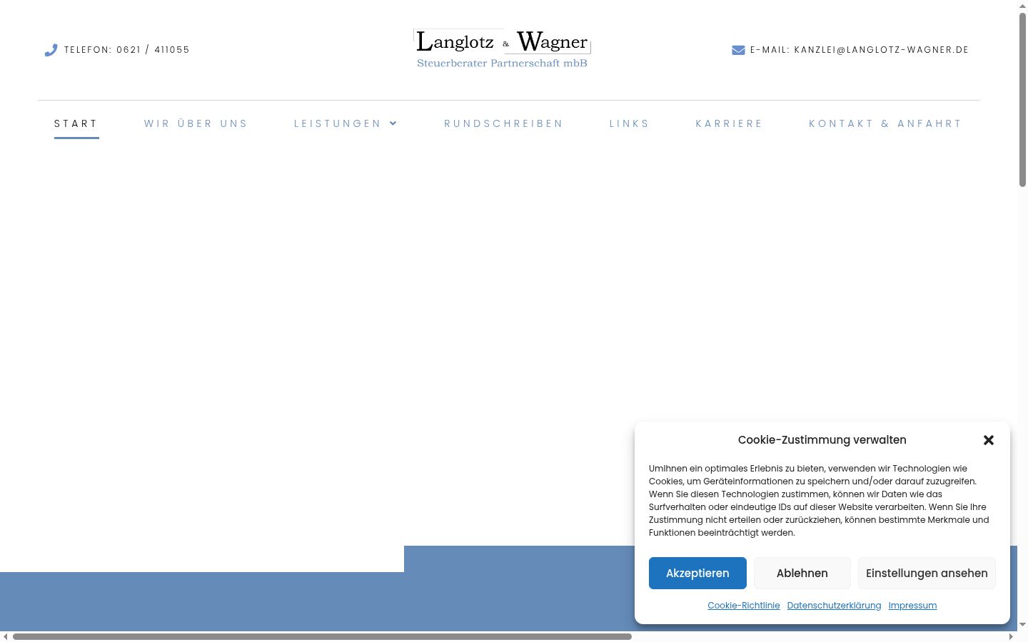 Screenshot tal-banner tal-kunsens muri qabel kwalunkwe interazzjoni