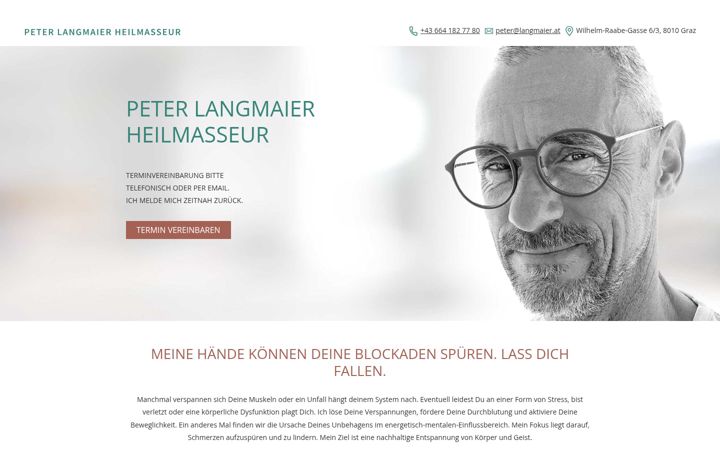 Screenshot of langmaier.at