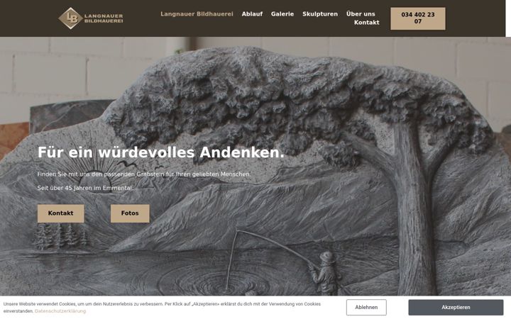 Screenshot of langnauer-bildhauerei.ch