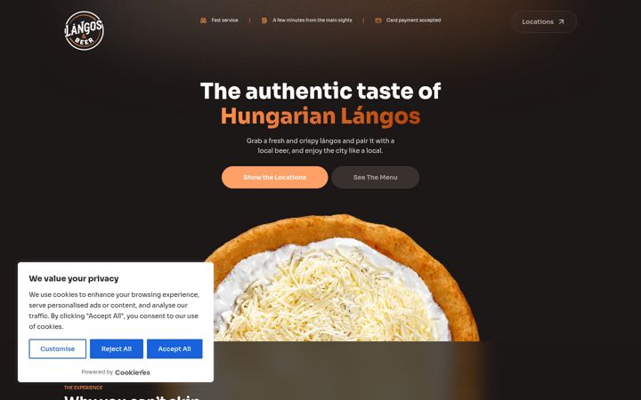 Screenshot of langosandbeer.hu